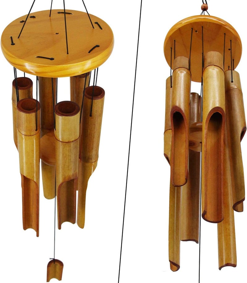 ASTARIN Bamboo Wind Chimes Outdoor,Wooden Wind Chimes with Melody Deep Tone,30" Classic Zen Garden Windchime for Relaxation, Grace.Home DÃ©cor for Patio, Garden or Indoor(FSC Certified) - Image 5
