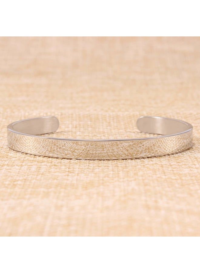 Btysun Inspirational Bracelets for Women Birthday Gifts for Her Motivational Cuff Bangle Silver Couple Bracelet Friend Friendship Mantra Quotes Jewelry(Life is Tough,My Darling ...) - Image 5