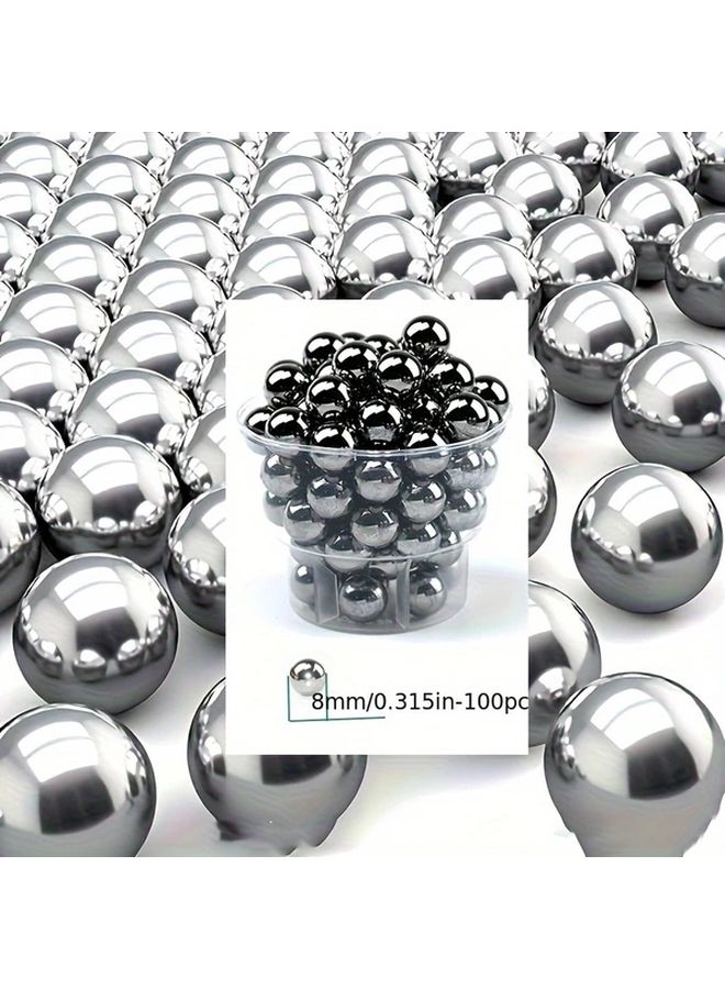 100 قطعة من كرات فولاذية دقيقة من نوع G10 بقطر 5.5 مم (7/32 بوصة) من الدرجة الصناعية، عناصر دوارة لاستبدال المحامل وصيانة الآلات. - Image 4