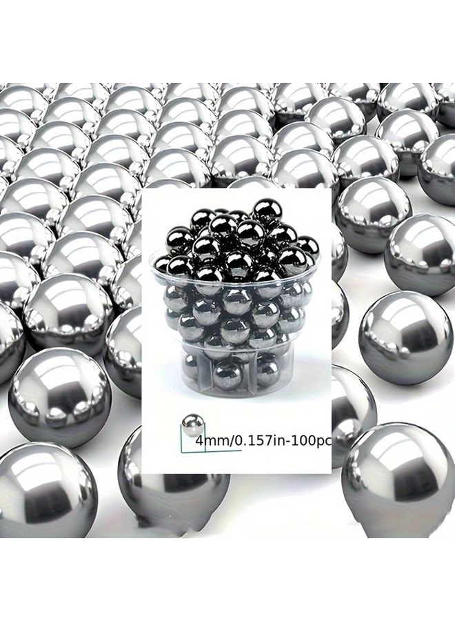 100 قطعة من كرات فولاذية دقيقة من نوع G10 بقطر 5.5 مم (7/32 بوصة) من الدرجة الصناعية، عناصر دوارة لاستبدال المحامل وصيانة الآلات. - Image 5