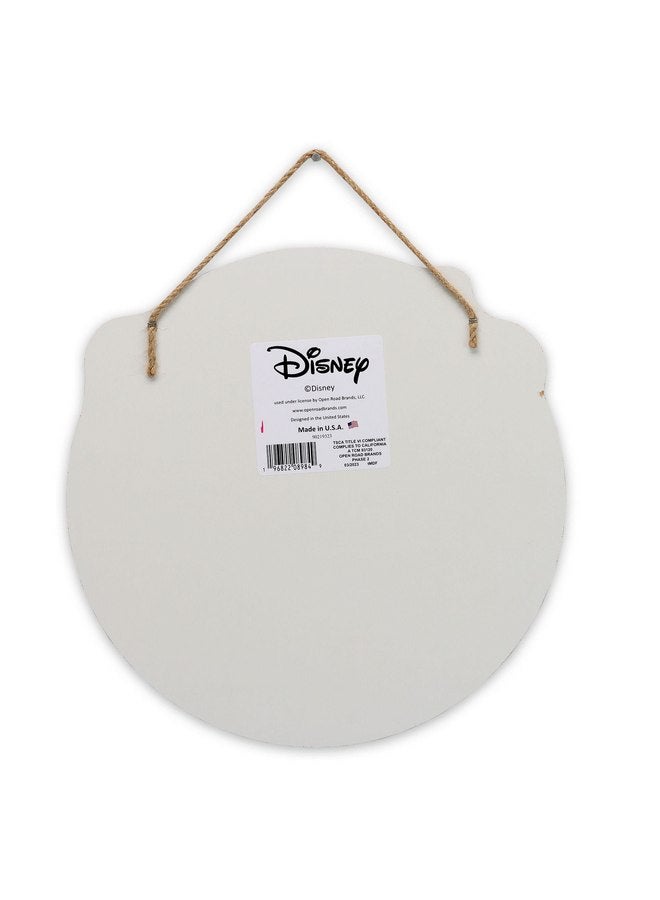أوبن رود براندز ديكور حائط خشبي دائري معلق على الحائط من ديزني ميكي ماوس وميني ماوس يرحبان بالأصدقاء - لافتة ميكي ماوس لطيفة لتزيين المنزل - Image 3