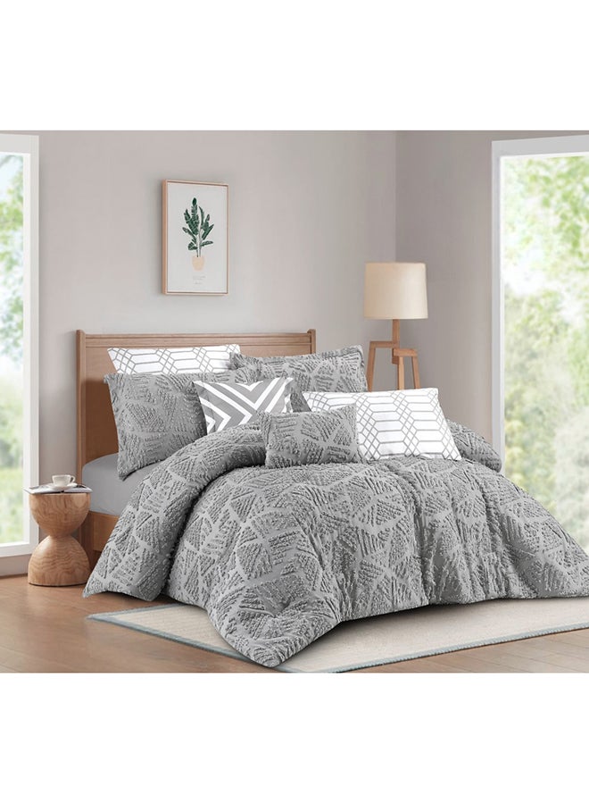 LEVORE Quilt Set From Levore With A Durable And Soft Fabric And A Modern And Distinctive Pattern That Satisfies All Tastes 8 Pieces King Size