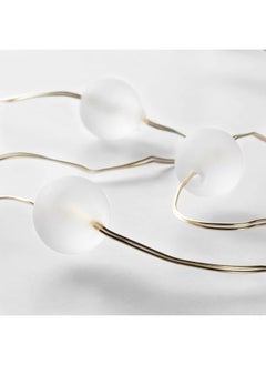 زبون سلسلة إضاءة LED مكونة من 40 مصباحًا، تعمل بالبطارية/داخلية، باللون الفضي  - Image 4