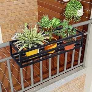 Niyara || Metal Planter Stand || Plant Stand for Pots|| Outdoor Plant Stand (New large railing) - Image 1
