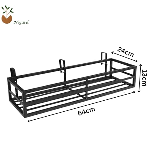 Niyara || Metal Planter Stand || Plant Stand for Pots|| Outdoor Plant Stand (New large railing) - Image 5