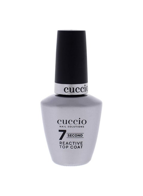 Cuccio Colour Super 7 Second Nail Top Coat - Super Quick Drying Formula - Creates A High Gloss Finish With Incredible Long-Lasting Durability - Formulated With Super Seal Technology - 0.43 Oz