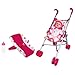 Lissi 12 Baby Doll  PushCarry Travel Set  Pink Elephant Onesie Car Seat Folding Umbrella Stroller Feeding Bottle Roleplay Toy Kids 3 - Image 4