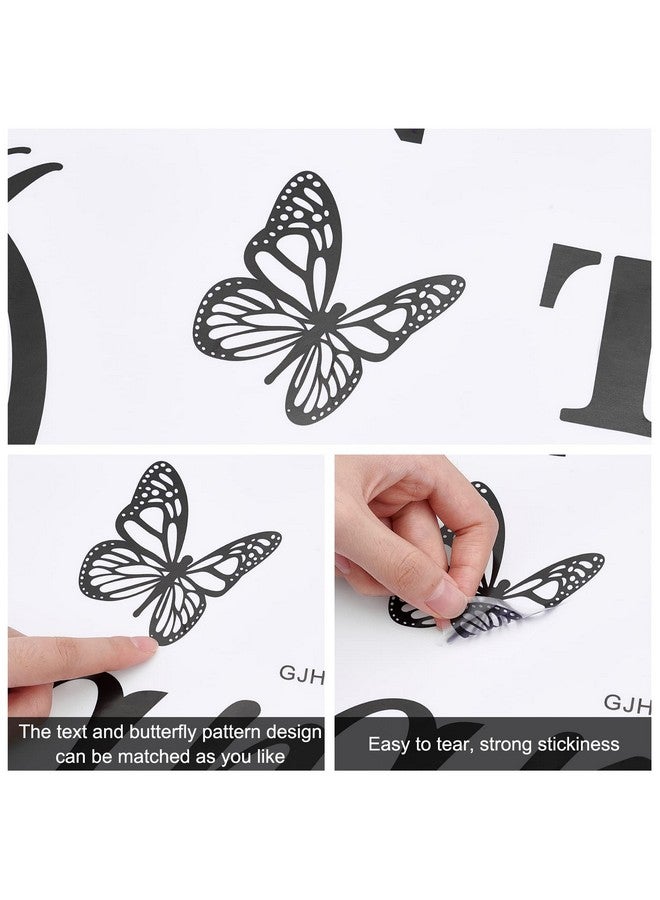 SUPERDANT Black & White Wall Decals: Sisters, Friends Wall Stickers with Butterfly Decor for Nursery, Girls' Bedroom, Living Room - Image 5