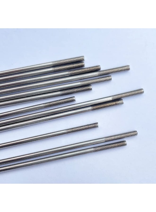 10 قطع M3x150mm موصل قضيب دفع من الفولاذ المقاوم للصدأ، لقارب RC، سيارة، طائرة، طائرة هليكوبتر (الحجم: 150 مم) - Image 3