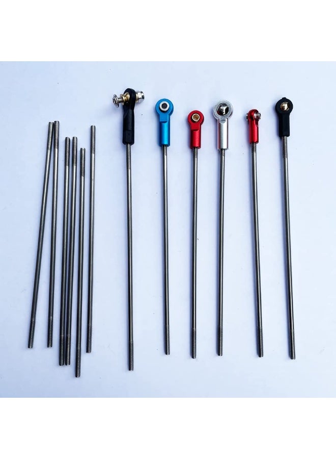 10 قطع M3x150mm موصل قضيب دفع من الفولاذ المقاوم للصدأ، لقارب RC، سيارة، طائرة، طائرة هليكوبتر (الحجم: 150 مم) - Image 2