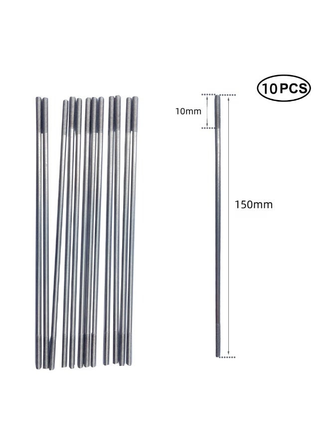 10 قطع M3x150mm موصل قضيب دفع من الفولاذ المقاوم للصدأ، لقارب RC، سيارة، طائرة، طائرة هليكوبتر (الحجم: 150 مم) - Image 4