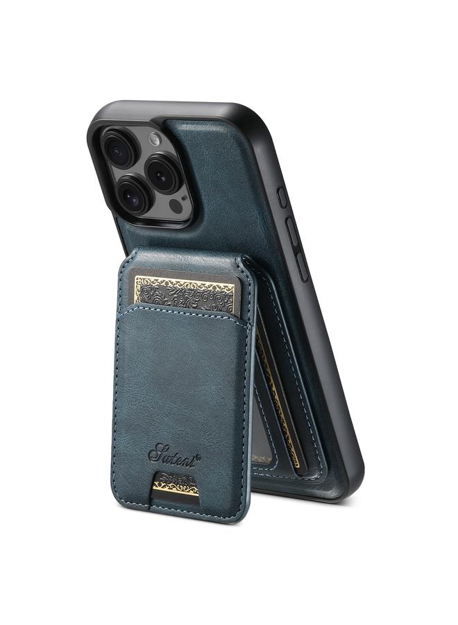 Suteni Case For iPhone 16 Pro H15 MagSafe Oil Eax Leather Detachable Wallet Back Phone Case - Image 1