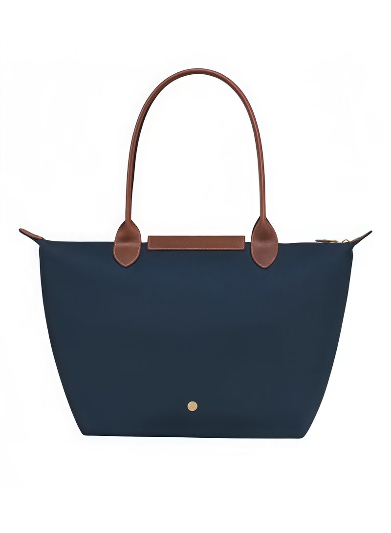 Longchamp Women's Medium Tote Bag, Handbag, Shoulder Bag Navy Classic Style - Image 5