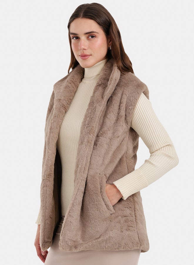 Carina Open Neckline Sleeveless Vest - Image 3