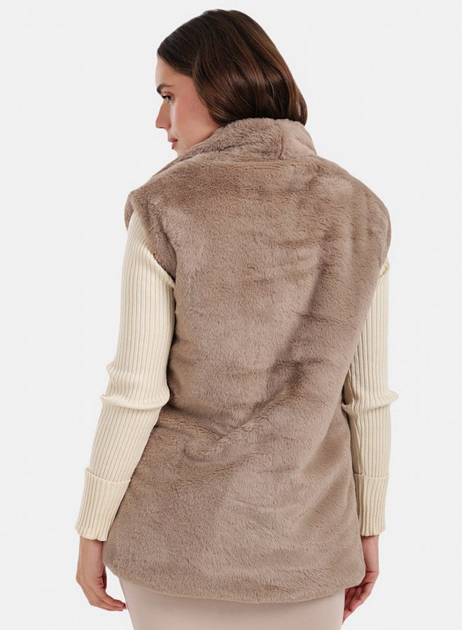 Carina Open Neckline Sleeveless Vest - Image 4