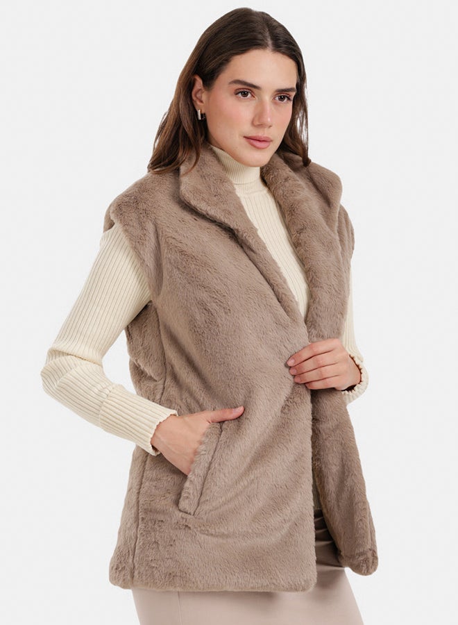 Carina Open Neckline Sleeveless Vest - Image 2