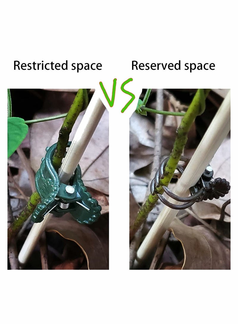 Barakah 100Pieces Plant Clips Orchid Support Flower and Vine for Supporting Stems Vines Grow Upright - Image 5