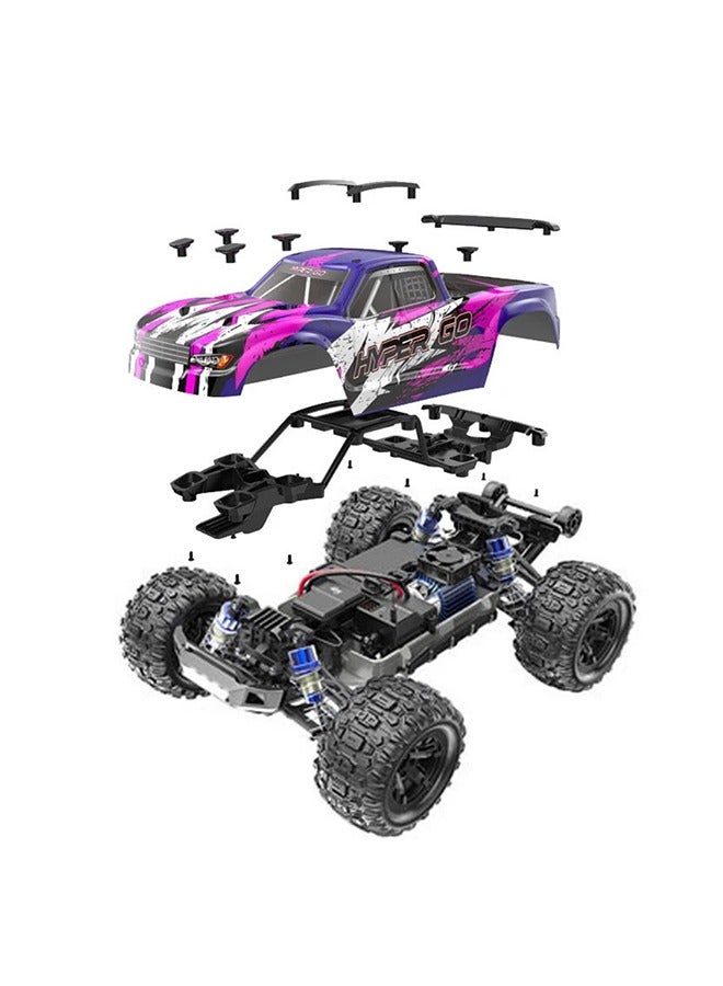 Mjx Rc Hobby Grade Gps Truck 1:16 Scale Radio Controlled Off-Roader W Bluetooth And App Rtr All Terrain Red  - Image 3