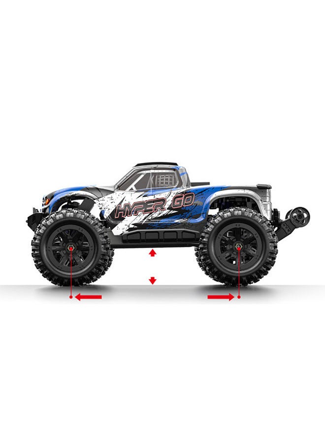 Mjx - Rc Hobby Grade Gps Truck 1:16 Scale Radio Controlled Off-Roader W Bluetooth And App Rtr All Terrain Blue - Image 1