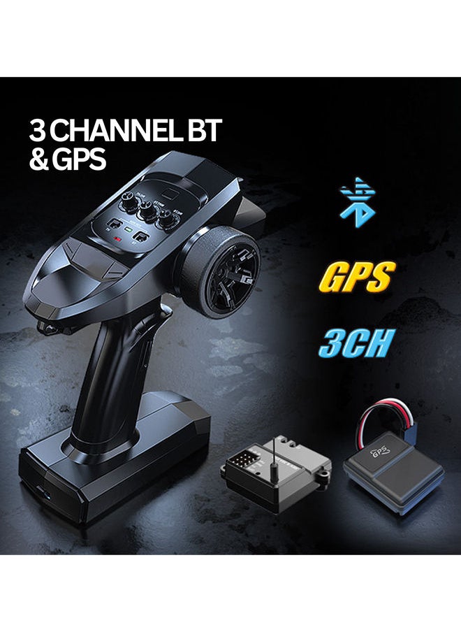 Mjx - Rc Hobby Grade Gps Truck 1:16 Scale Radio Controlled Off-Roader W Bluetooth And App Rtr All Terrain Blue - Image 1