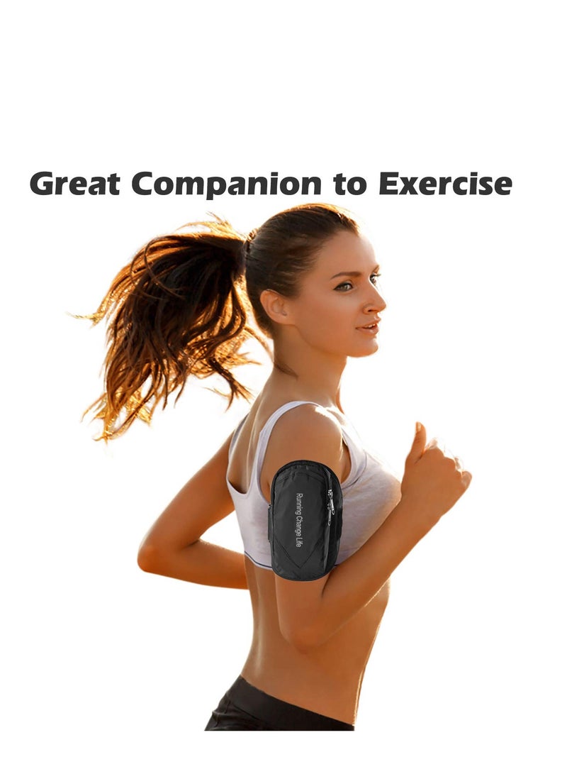 SOLARAE Running Phone Armband, Sweatproof Workout Phone Holder Fits iPhone 14/13/Pro Max/Plus/Mini/12/11/SE/XR - Image 4