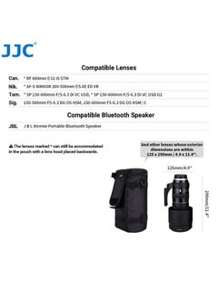 JJC DLP-7 Deluxe Lens Pouch Bag Case for Nikon AF-S NIKKOR 200-500mm f/5.6E ED VR/Sigma 150-500mm F5-6.3/ Sigma 150-600mm F5-6.3 DG OS HSM/Tamron SP 150-600mm F/5-6.3 Di VC USD G2, Size 144 x316mm  - Image 2