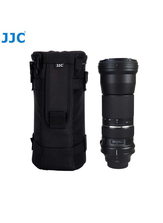 JJC DLP-7 Deluxe Lens Pouch Bag Case for Nikon AF-S NIKKOR 200-500mm f/5.6E ED VR/Sigma 150-500mm F5-6.3/ Sigma 150-600mm F5-6.3 DG OS HSM/Tamron SP 150-600mm F/5-6.3 Di VC USD G2, Size 144 x316mm - Image 4