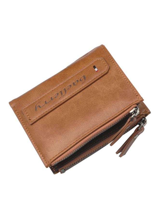 baellerry Leather Card Case Holder Brown