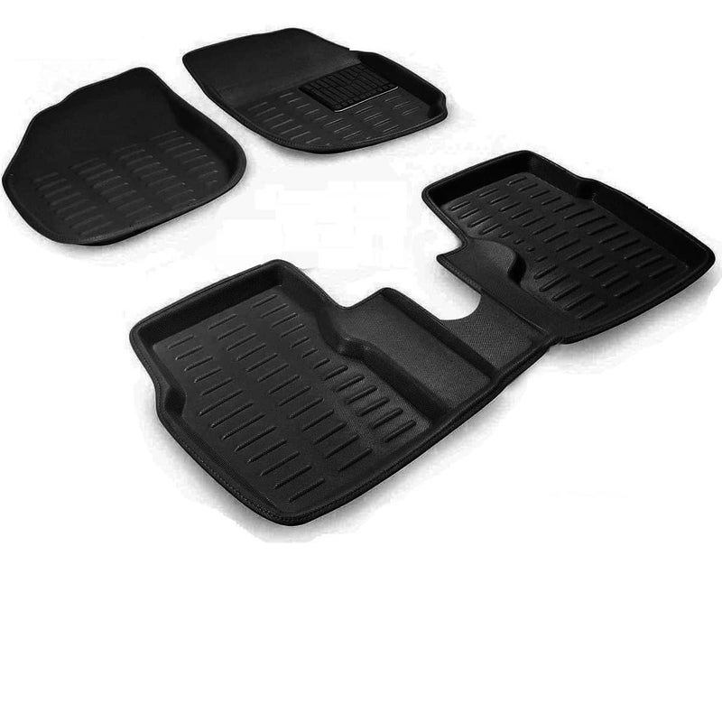 Adwait Car 3D Mats Floor Mats Black Set of 3 Pcs for Tata Tiago - Image 1