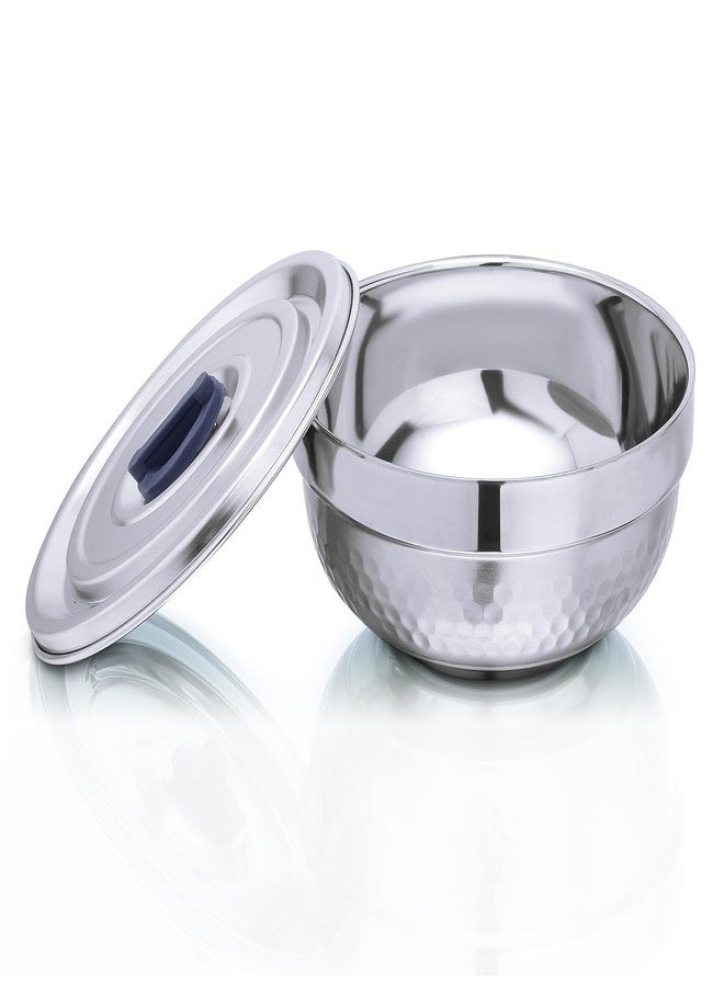 Celltone Microwave Safe 304 Stainless Steel Food Container - Fridge-to-Oven Bowl with Vacuum Freshness Seal (400ml) - Image 1