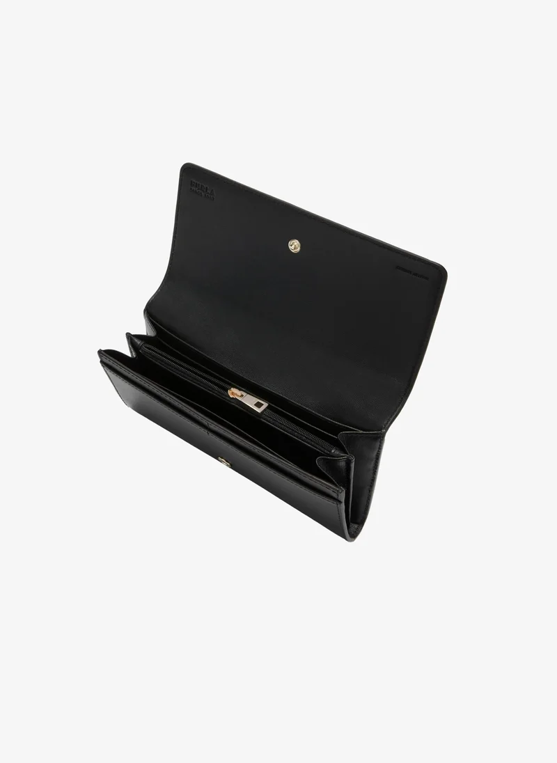 Furla Black Sfera Nero Continental Wallet - Large for Women | Best Price UAE