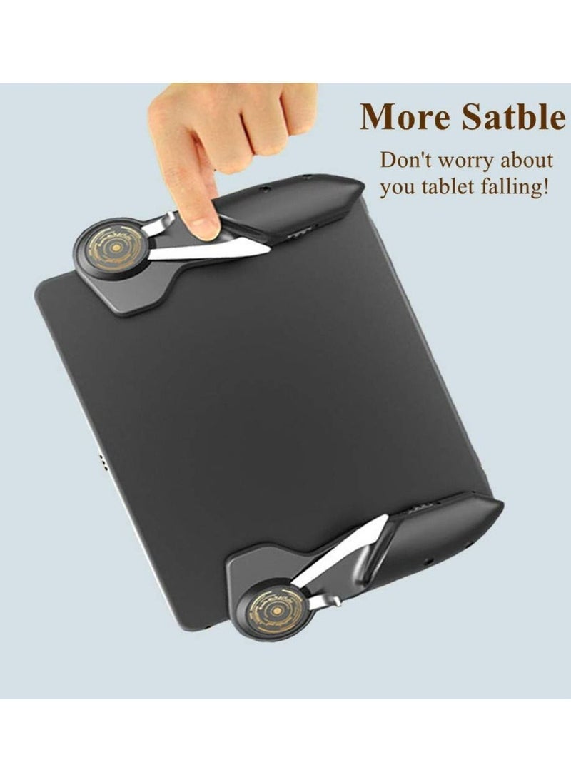 Memo Joystick PUBG Controller for Tablet 4 Triggers [6 Finger Operation] Sensitive Shoot Aim Trigger Gamepad Grip, Support 10-12.9 inch iPad & Tablet (Thickness < 10mm), Black - Image 5