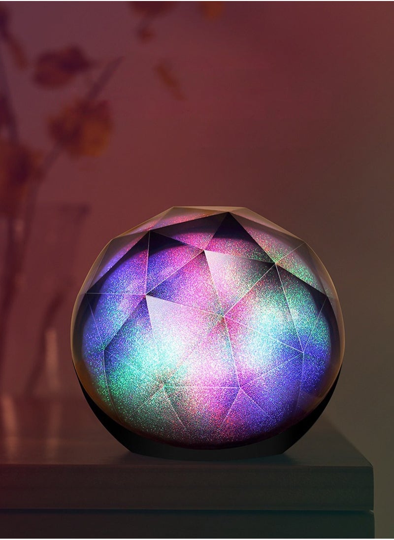 LOOPITYS - Colorful Lamp Bluetooth Speaker Portable Wireless Bluetooth Speakers 3 Lighting Effects 1200mAh Large Capacity 10m Bluetooth Connection Crystal Shape - Image 1