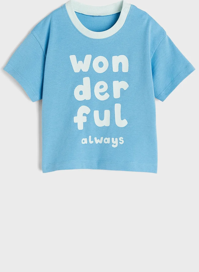 H&M Kids Slogan Print T-Shirt