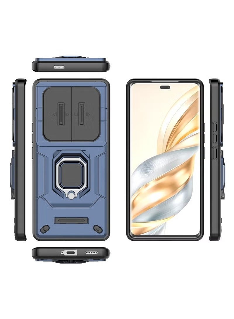 X-level Honor X9c 5G Case Cover with Slide Camera Cover & Ring Holder,Kickstand Shell Back Cover Scratch-Resistant Shock-Absorbing Protector Accessories Kickstand Stand Magnetic Car Ring Holder Protection - Image 4