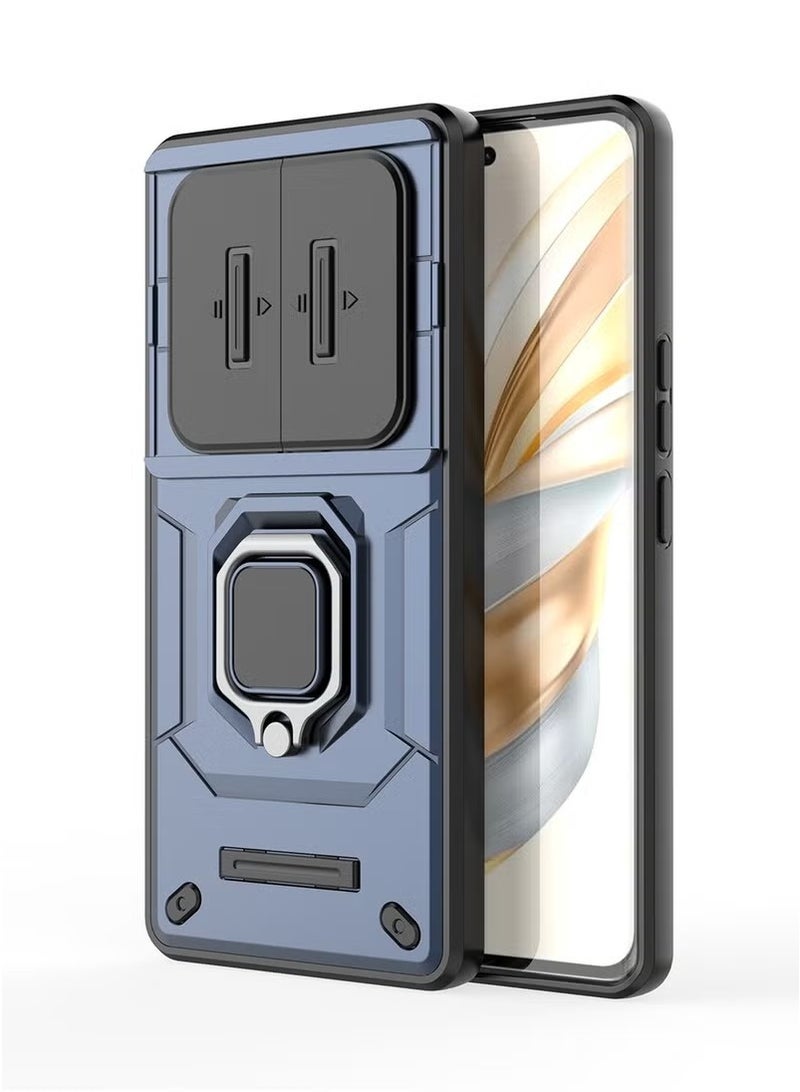 X-level Honor X9c 5G Case Cover with Slide Camera Cover & Ring Holder,Kickstand Shell Back Cover Scratch-Resistant Shock-Absorbing Protector Accessories Kickstand Stand Magnetic Car Ring Holder Protection - Image 3