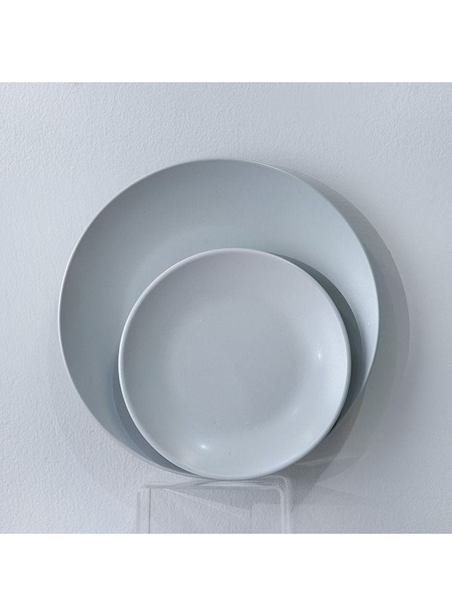 DANUBE HOME Apollo 16 Piece Color Glazed Dinner Set Serve 4 Stoneware Colorful Dinnerware Set Stylish Table Setting For Home Kitchen & Dining Room L33xW21.5xH28.5cm Grey - Image 5