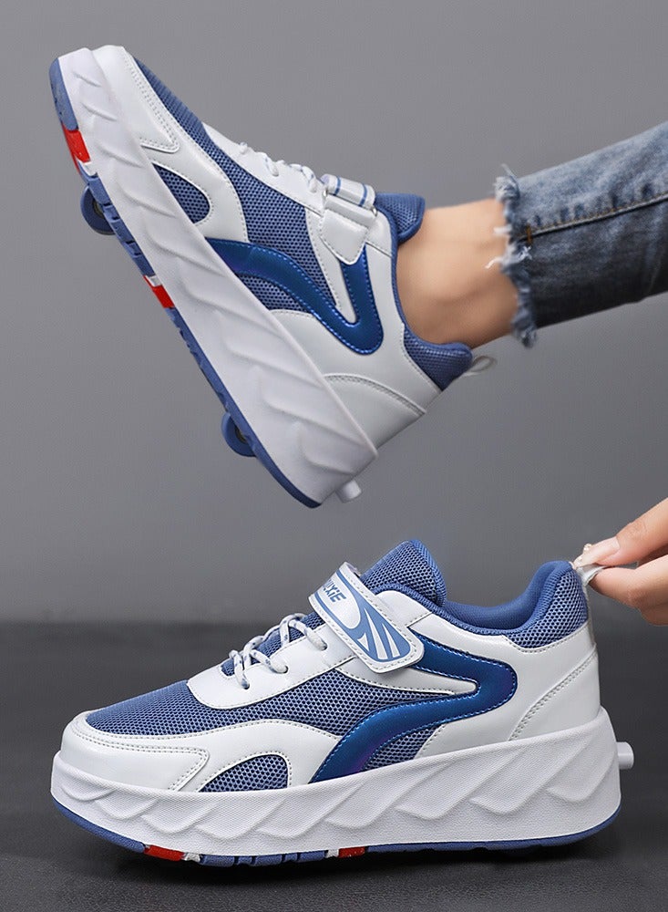 Loquat Kids Roller Skates Shoes 4 Wheels Roller Shoes Boys Girls Wheel Shoes Roller Sneakers Shoes for Beginner More Balanced - Image 4