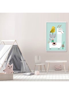 ebarza Happy Llama Framed Graphic Art Print 45X65 Cm  - Image 1