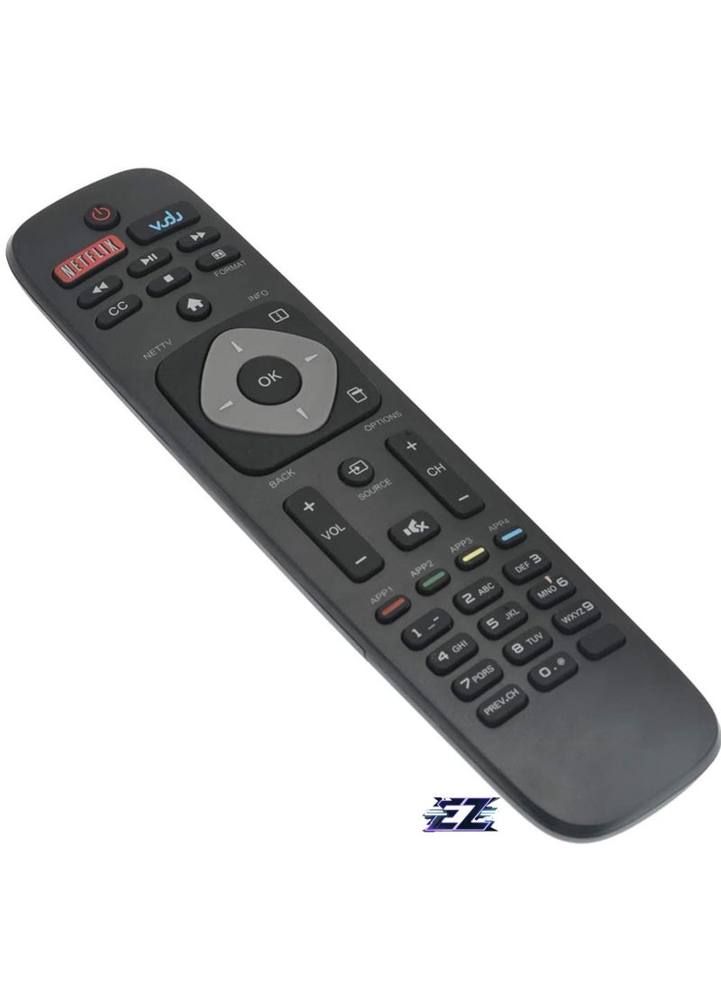 ELTRAZONE Replacement Remote Control Basic Without Voice Assistant for Philips Android URMT47CND0 and NH800UP with battery - Image 2