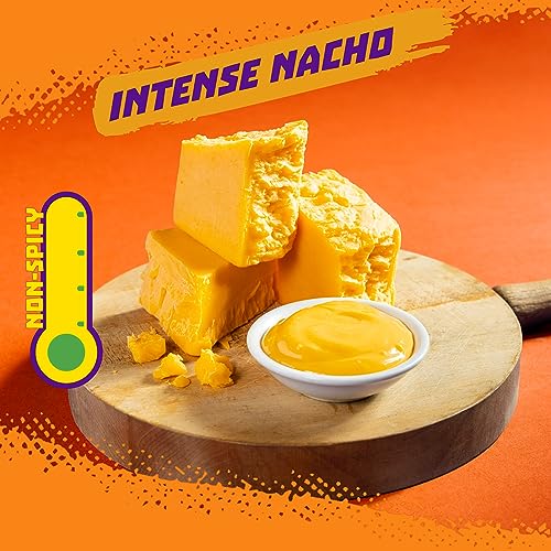 Taki's Takis Intense Nacho 17 oz Fiesta Size Bag, Cheese Flavored Non-Spicy Cheesy Rolled Tortilla Chips - Image 2