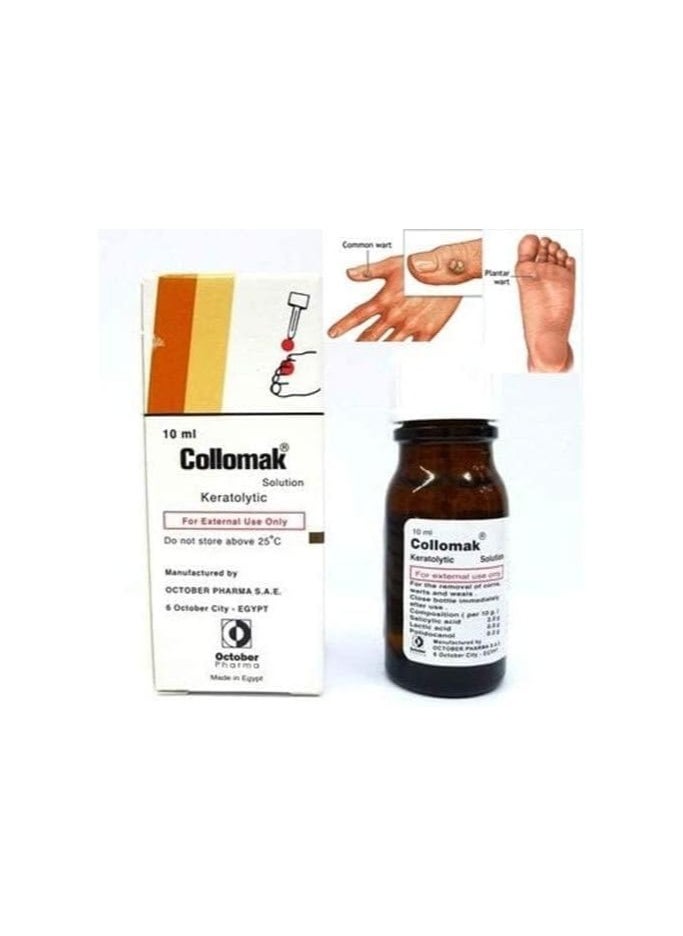 collomak Solution against warts condylomas calluses 10ml  - Image 4