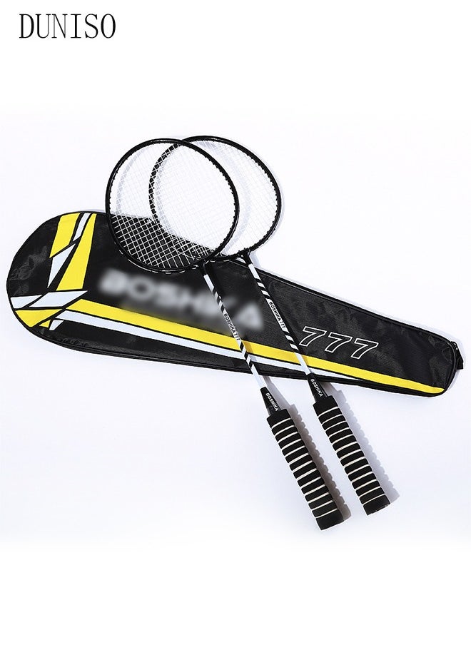 DUNISO Badminton Rackets Set 2 Player Badminton Rackets Lightweight Badminton Racquet with 3 Shuttlecocks and 1 Carrying Bag,Badminton Backyard Games for Outdoor,Garden,Beach,Family Fun Game  - Image 4