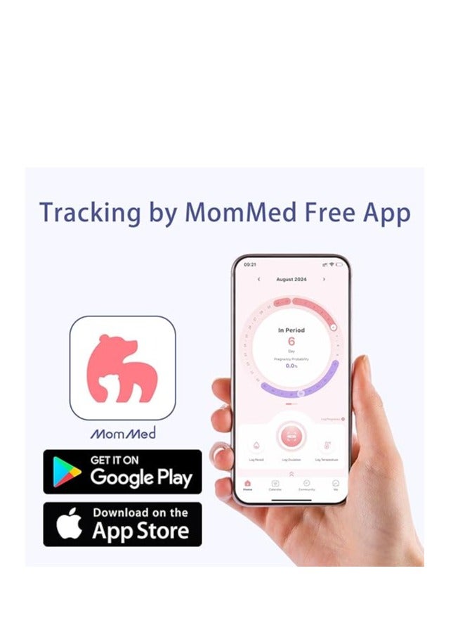 موم ميد 15 شريط اختبار التبويض و5 شرائط اختبار الحمل، مجموعة اختبارات الحمل والتنبؤ بالإباضة، تتبع الإباضة بدقة واكتشاف الحمل المبكر - Image 2