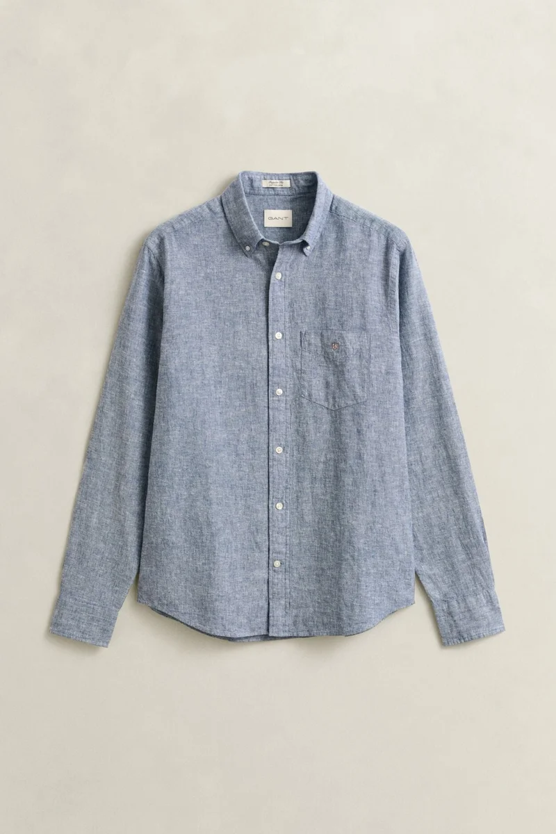 GANT  Regular Cotton Linen Shirt for Men | Best Price UAE