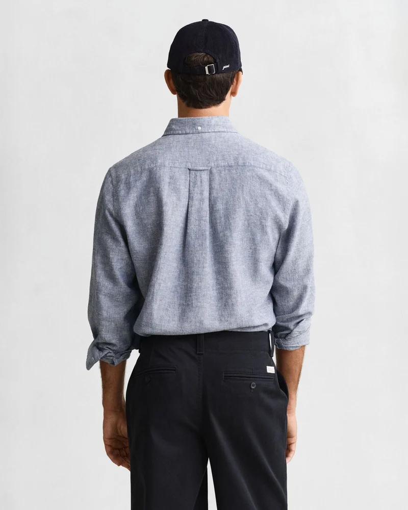GANT  Regular Cotton Linen Shirt for Men | Best Price UAE