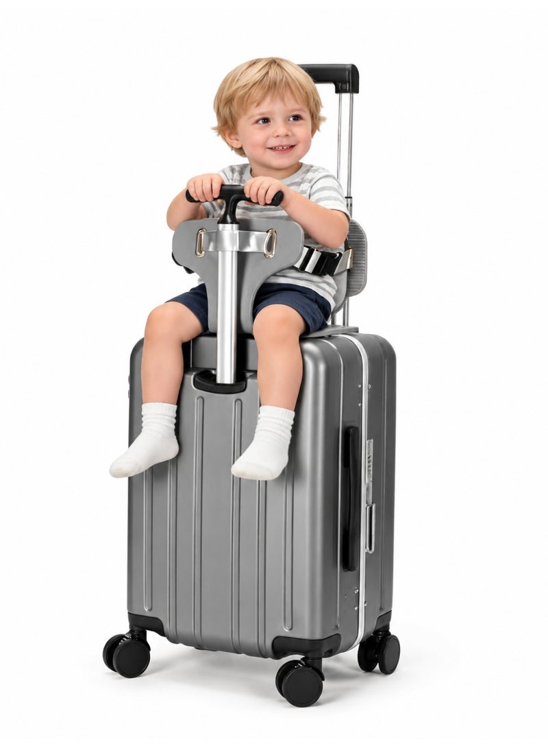 Kids Ride On Luggage Suitcase 20 Inch, Baby Travel Seat Carry On Suitcase with TSA Lock, PC Hard Shell for Family Travel - Image 1
