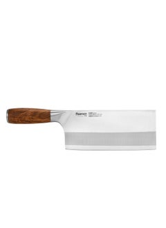 Fissman Kitchen Cleaver Knife 7.5'' with Steel Pommel, Meat Kitchen Cleaver Knife Damascus Pattern Fenrir Series, 420J2 Stainless Steel Multi-Purpose Butcher Knife, Ergonomic Handle, Razor-Sharp Knife  - Image 5