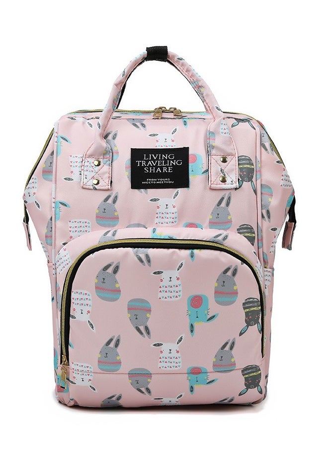Generic - Diaper Bag Backpack,Maternity Mummy Travel Backpack,Baby Care Nappy Bag Large capacity and Multifunction(pink) - Image 1