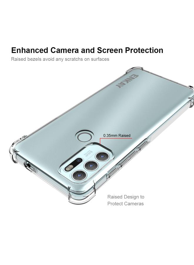 ENKAY Case For Motorola Moto G60S Transparent TPU Shockproof Case - Image 4